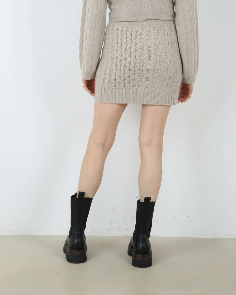 Lisa Yang Mini Skirt Estelle Sand