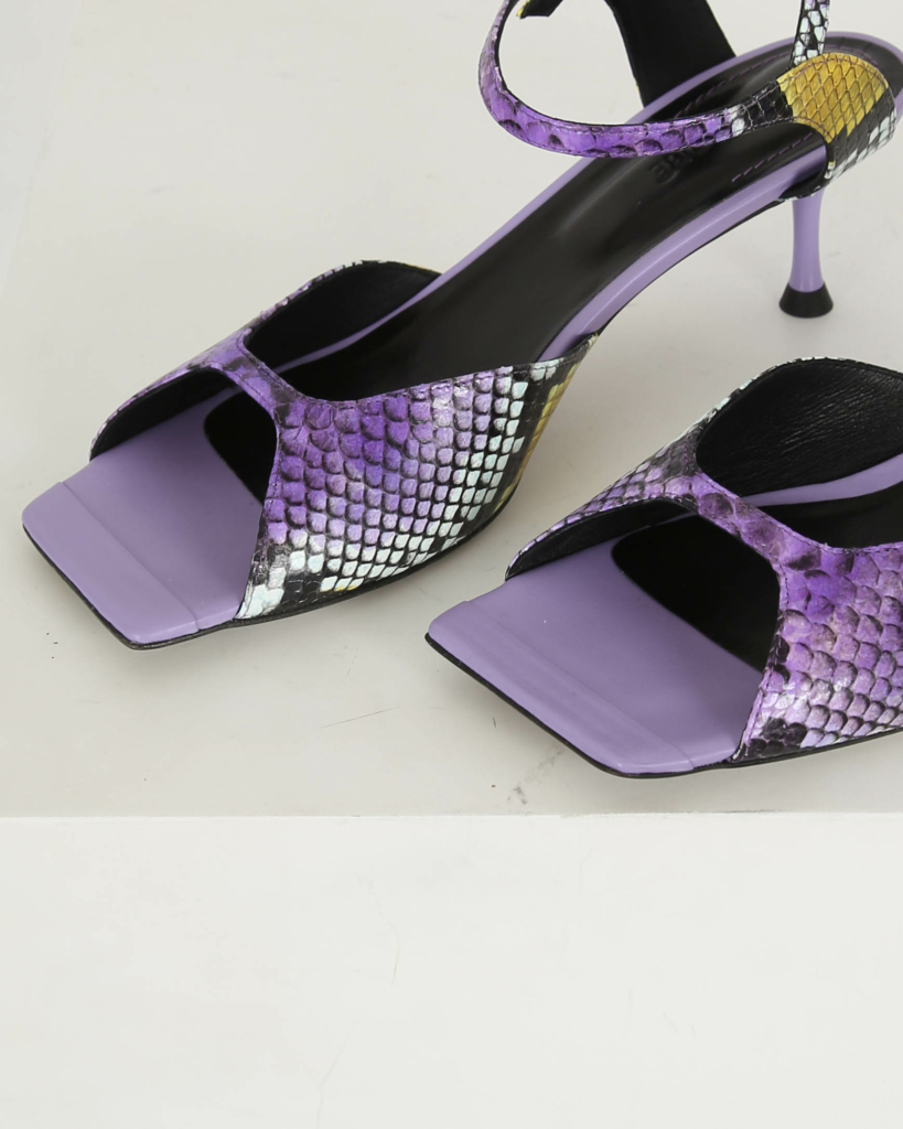 Morobé Grace Sandals Purple Python