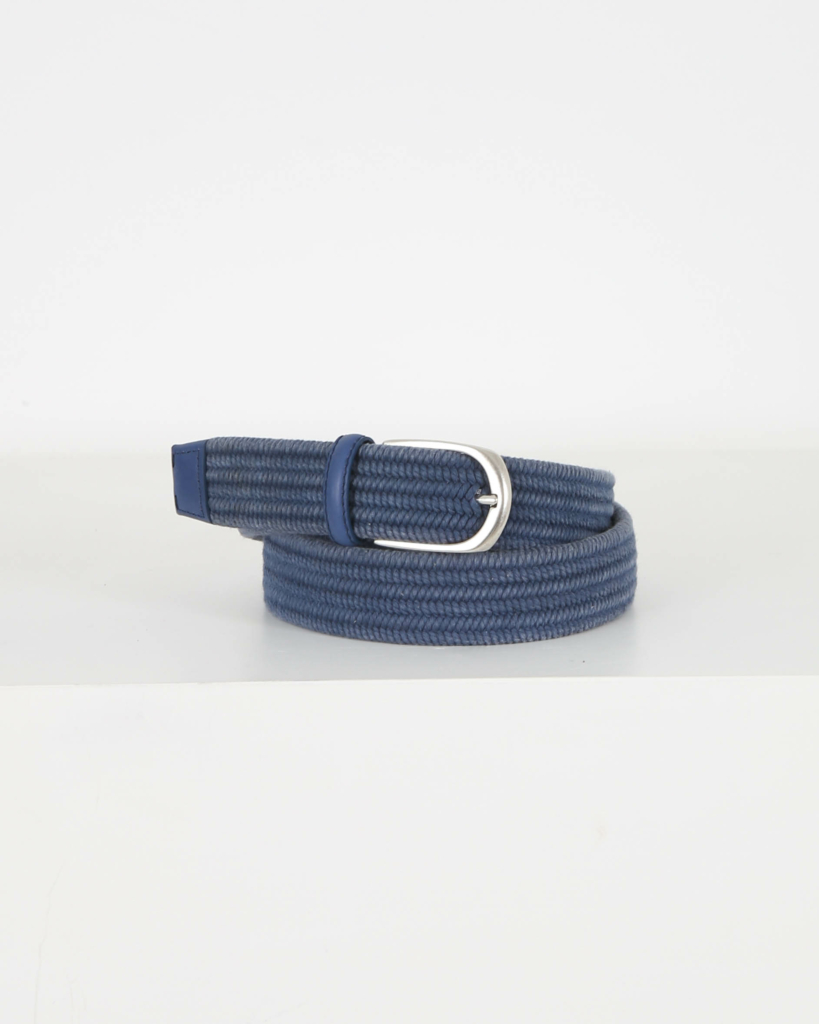 Paolo Vitale Belt Jeans Blue
