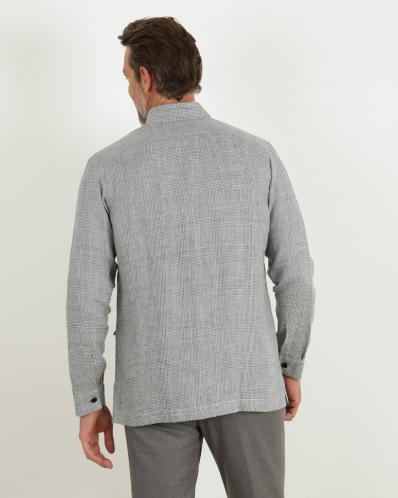 Fralbo Sahar linen overshirt grey