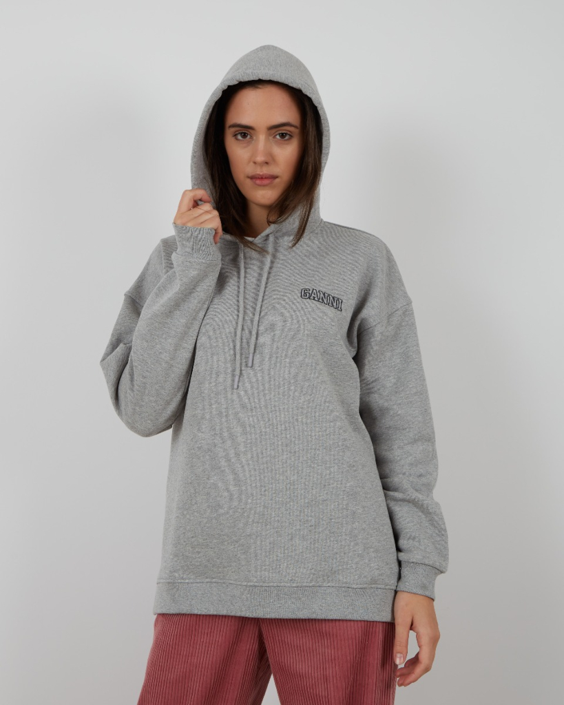 Ganni Software Isoli oversized hoodie grey