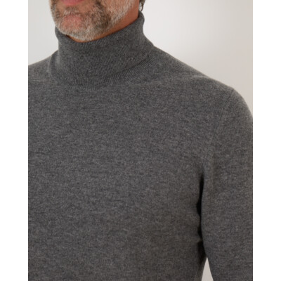 Gran Sasso Turtleneck Pullover Mid Grey