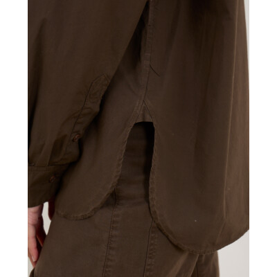Nili Lotan Katoenen Blouse Wood