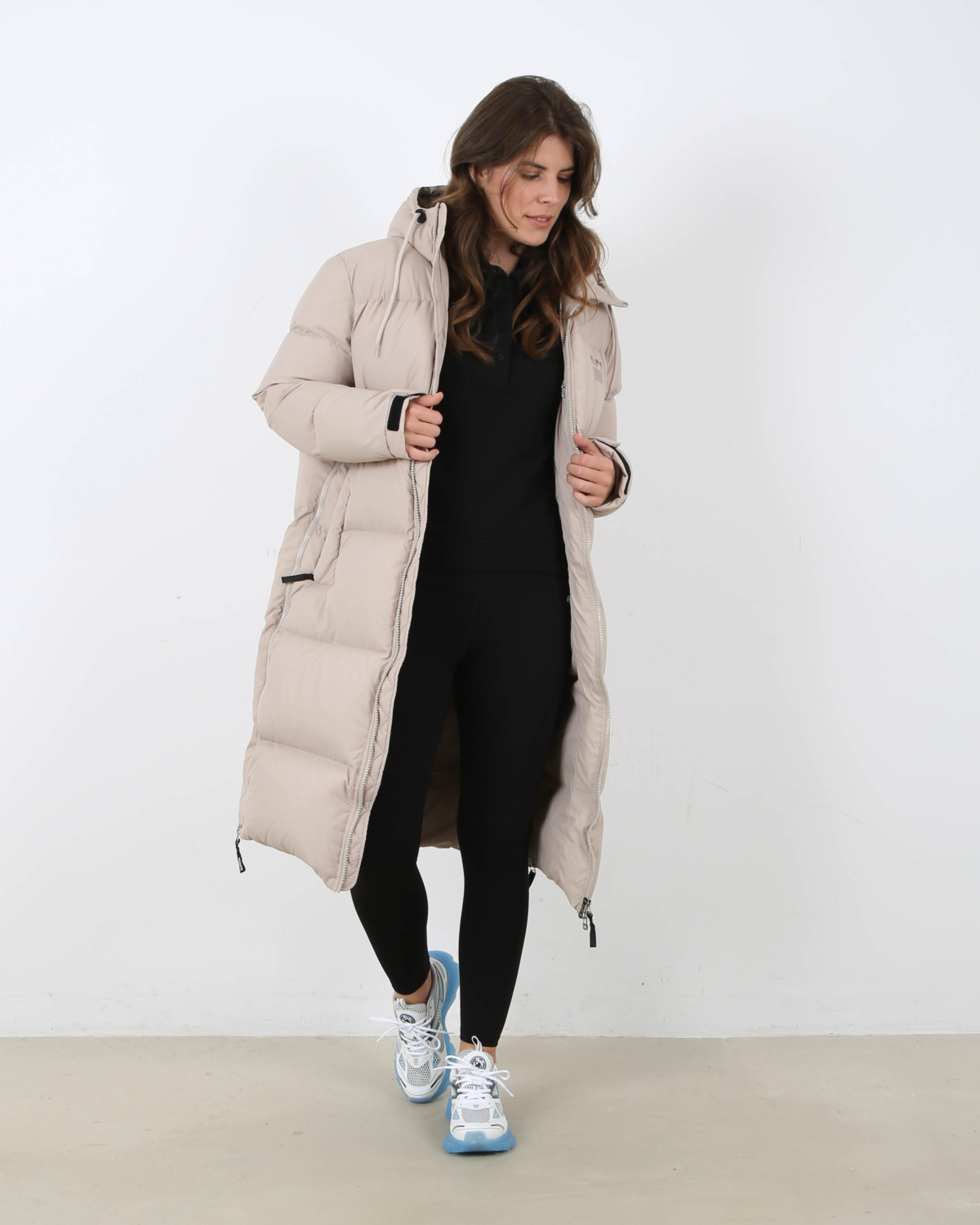 Lumia Down Puffer Coat Beige