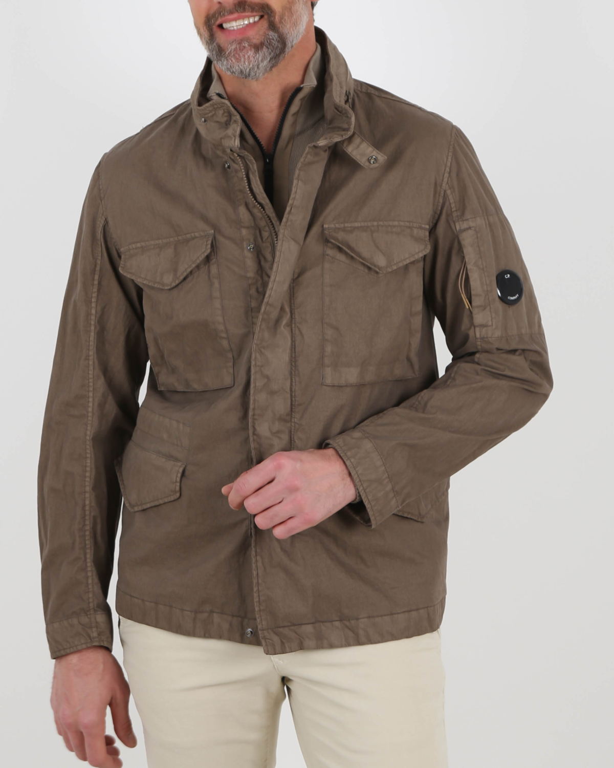 50 Fili Gum Field Jacket Lead Grey