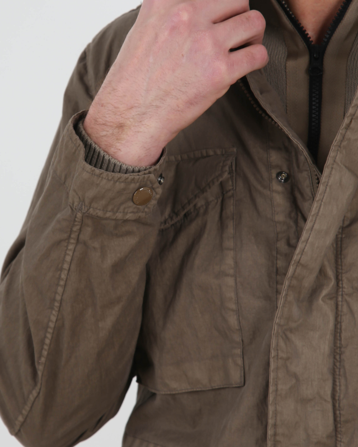 50 Fili Gum Field Jacket Lead Grey
