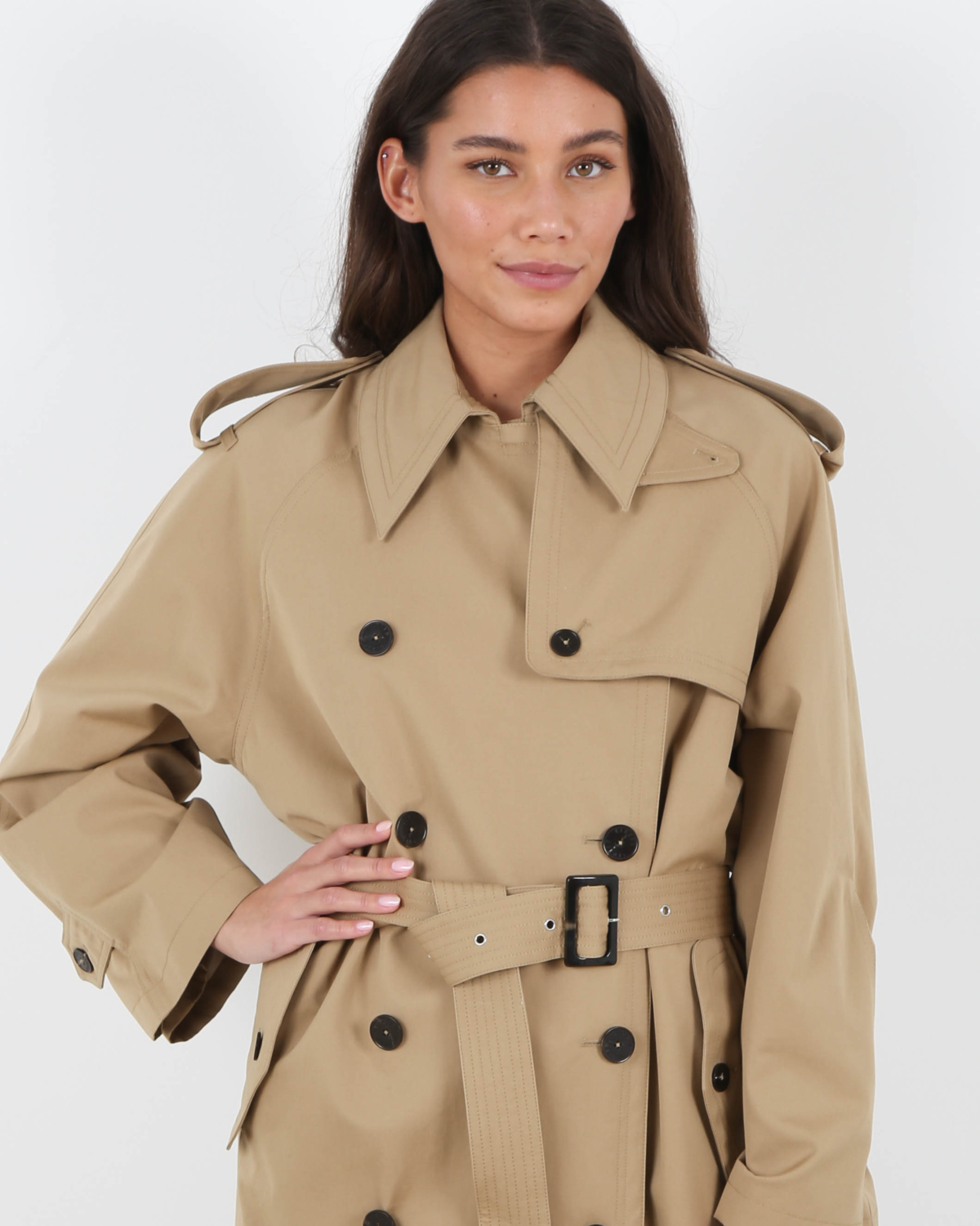 Trench coat camel