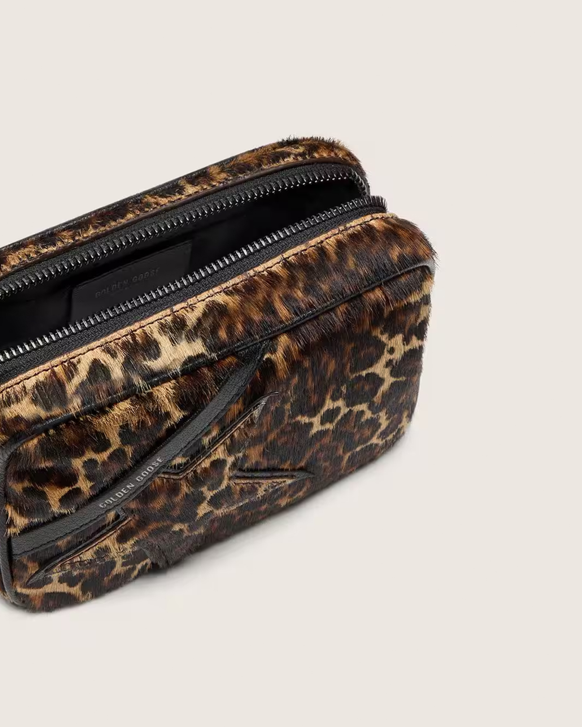 Golden Goose Mini Star Bag Animal-print pony skin star