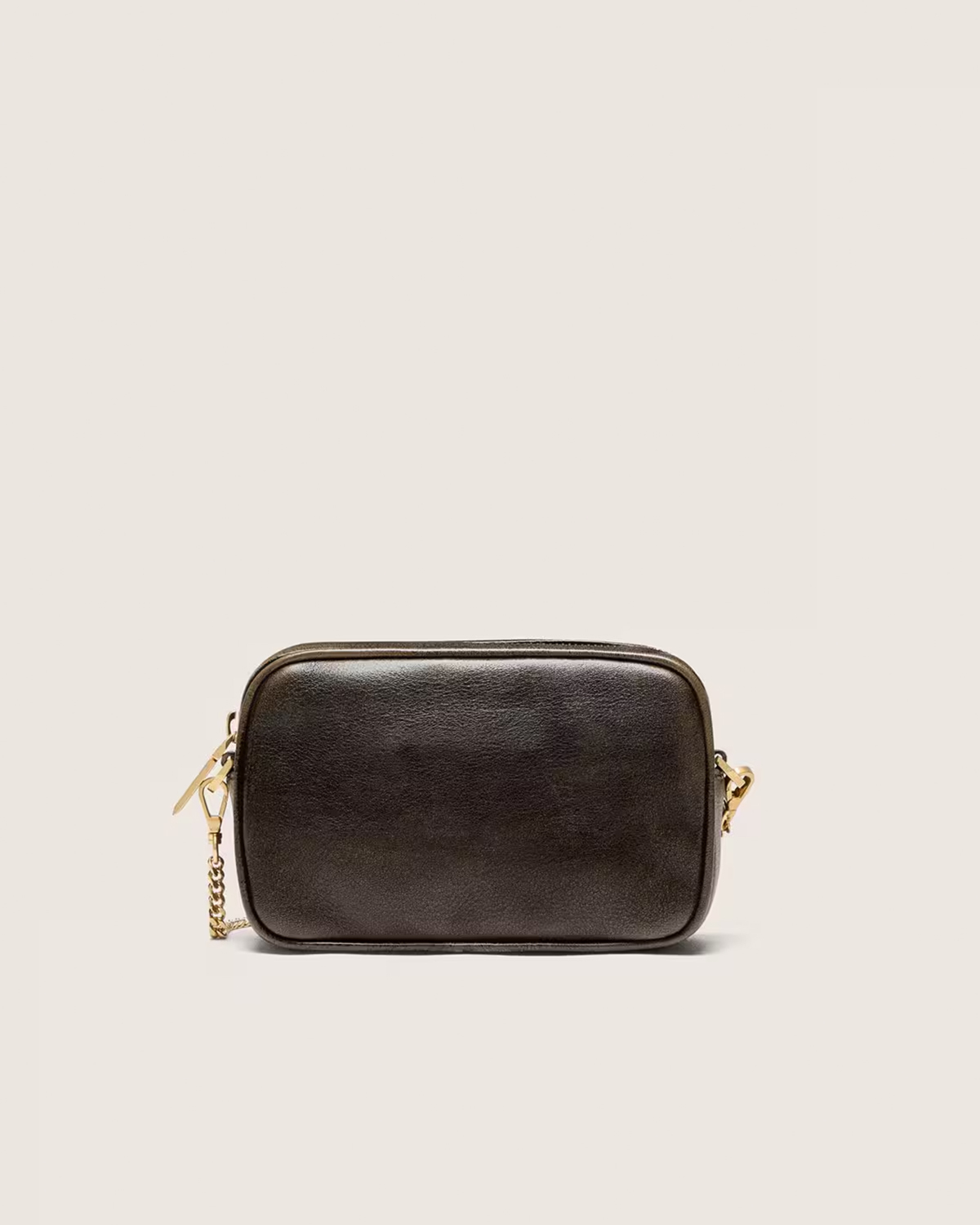 Golden Goose Mini Star Bag Distressed dark-brown leather Star