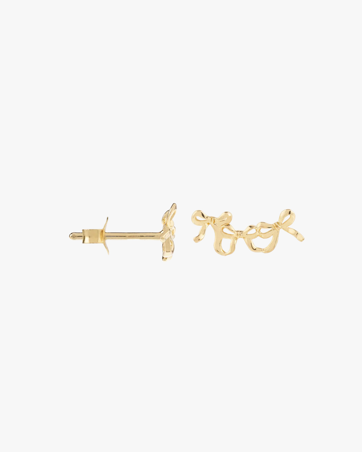 Anna + Nina Single Grand Entrance Stud Gold Plated