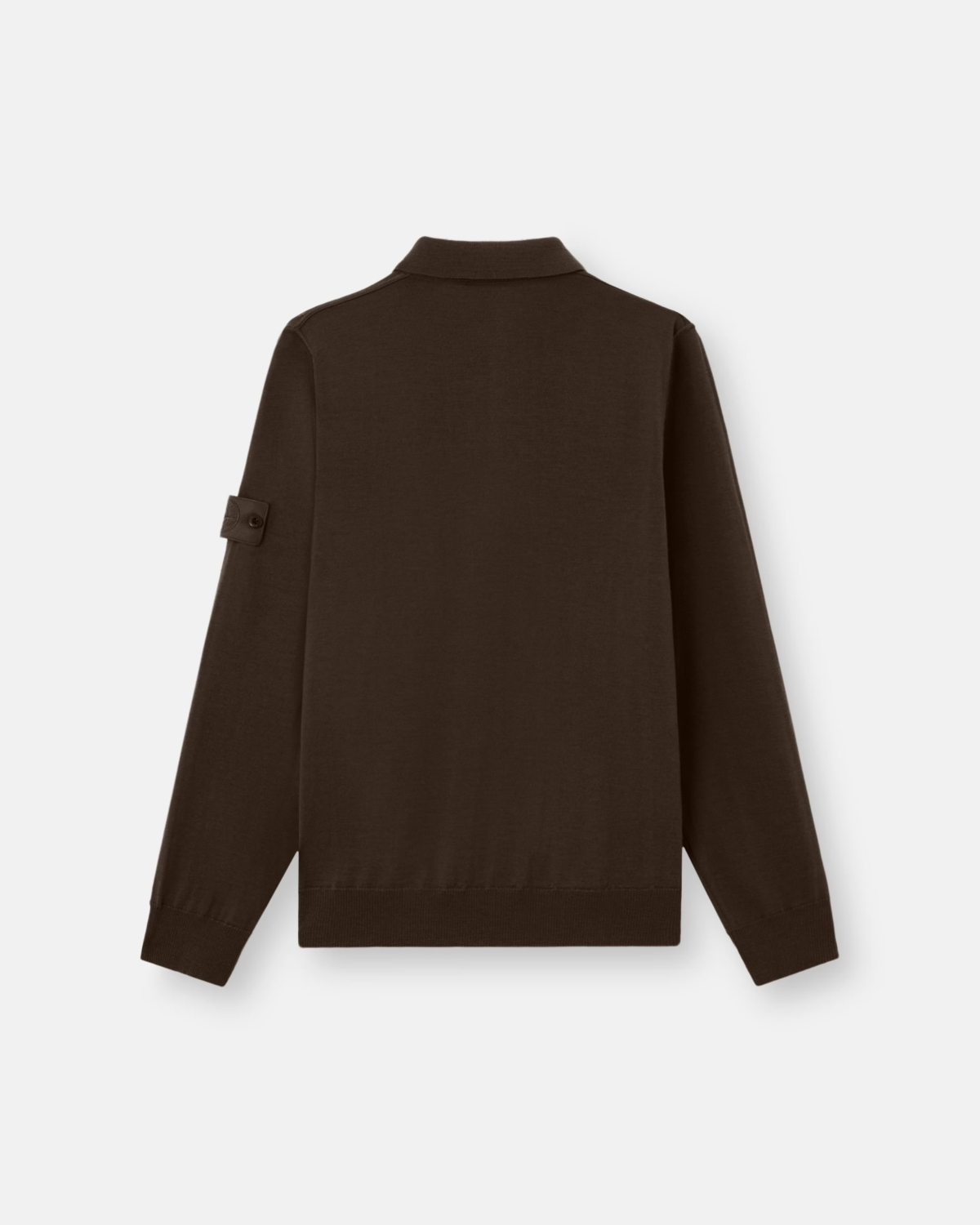 Stone Island Ghost Polo Long Sleeve Dark Brown