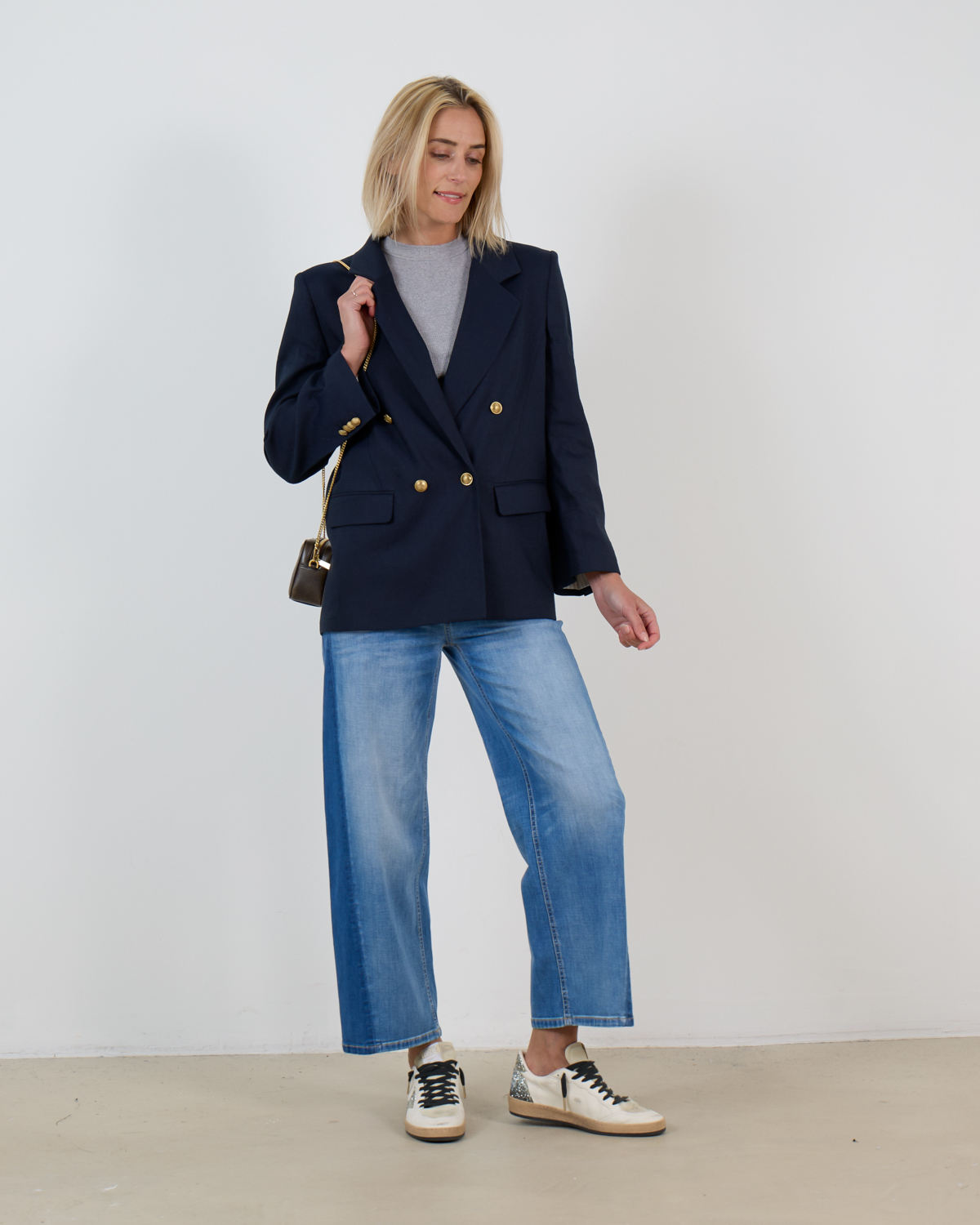 Cambio Orea Cropped O-Shape Jeans Blauw
