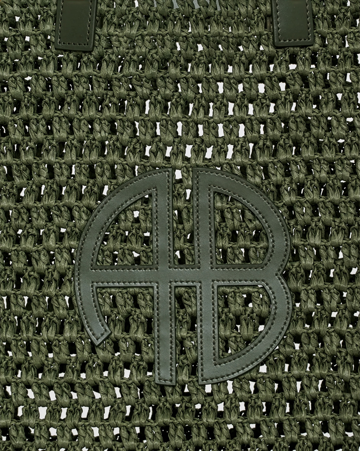 Anine Bing Geweven Tas Olive