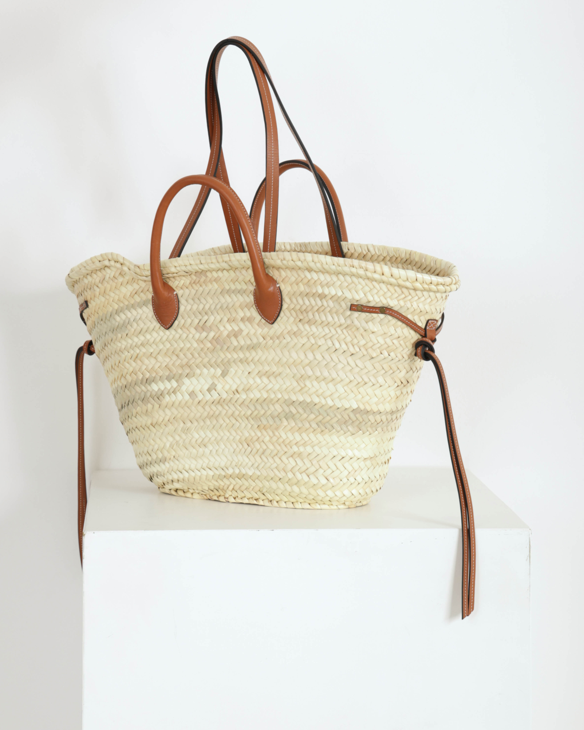 Cadix Basket Bag Natural/Cognac