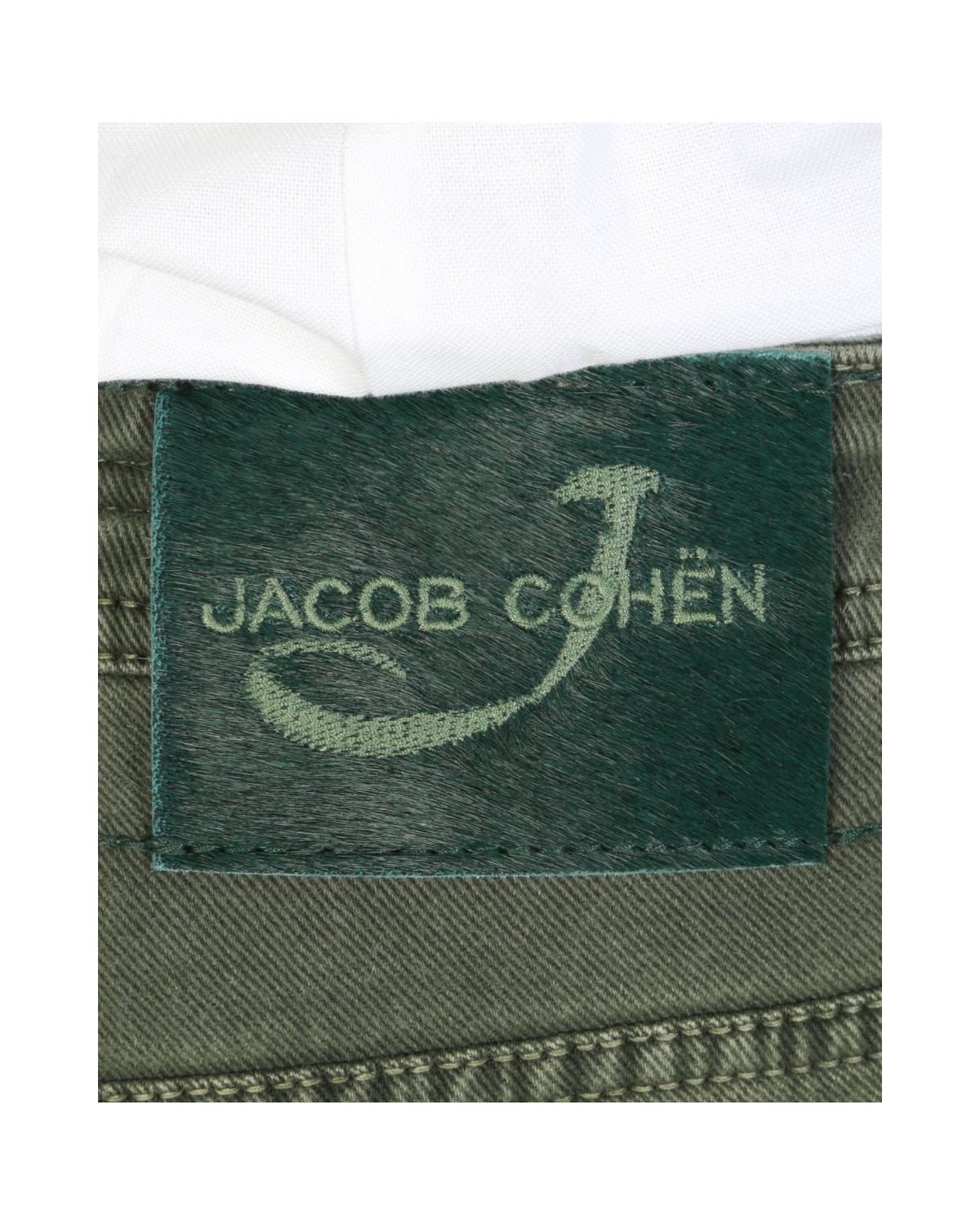 未使用級/W33 JACOB COHEN J666 スラックス フランネルウール J613 Trousers Green