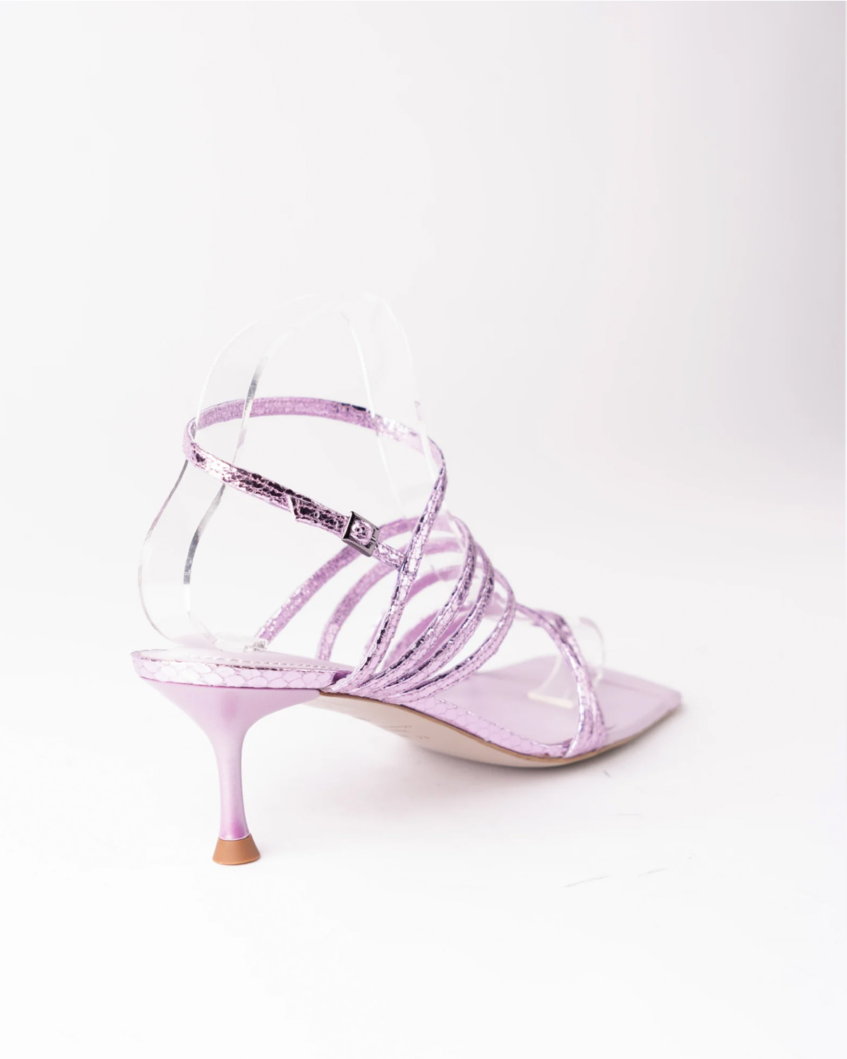 Morobé Nika heel metallic lilac