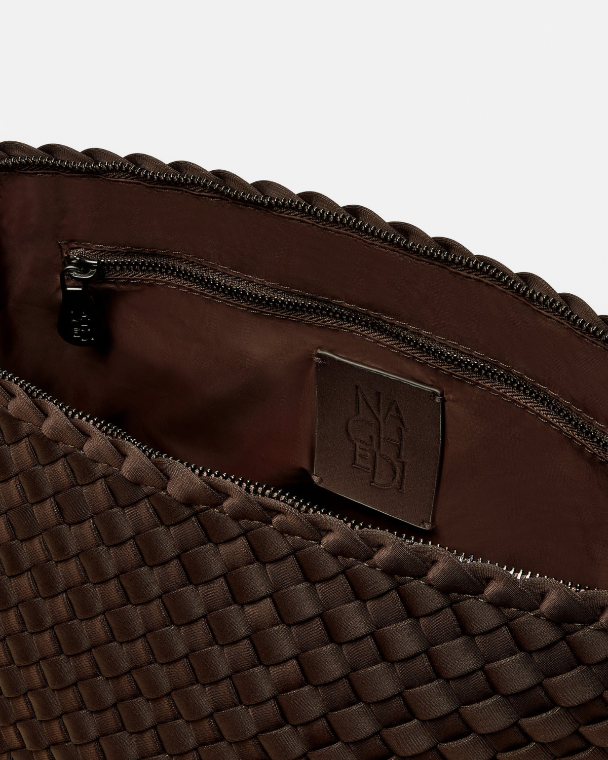 Naghedi Portofino Large Cosmetic Pouch Chocolate