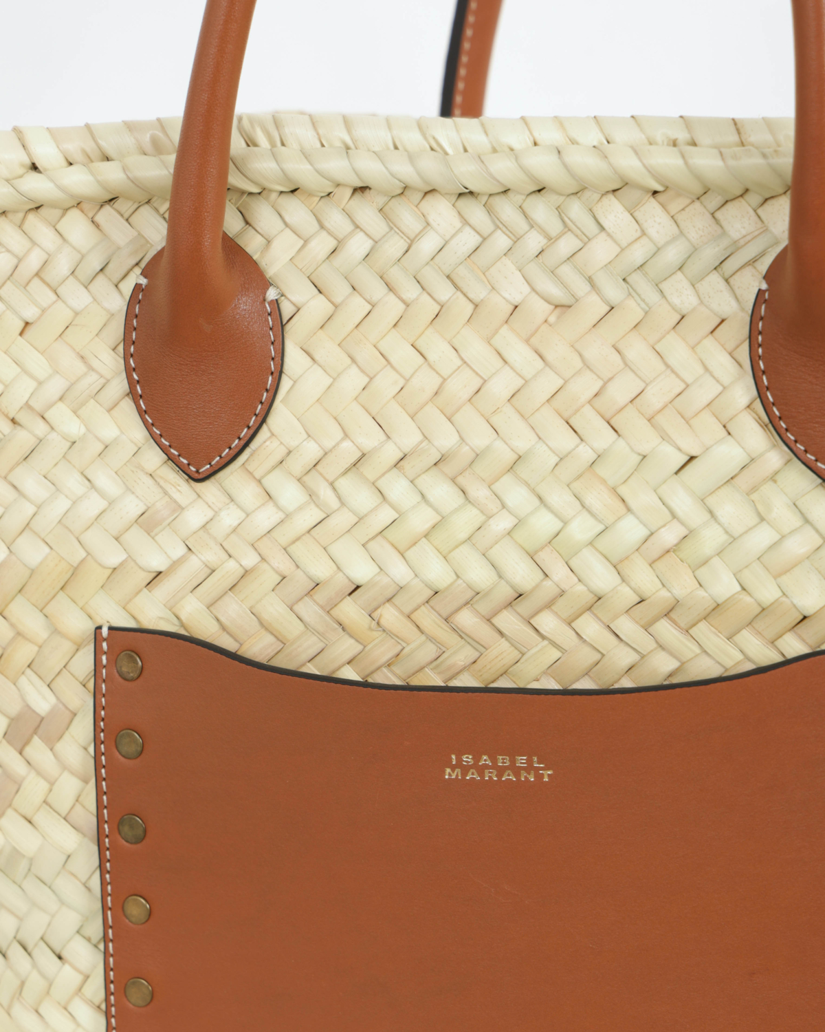 Cadix Basket Bag Natural/Cognac
