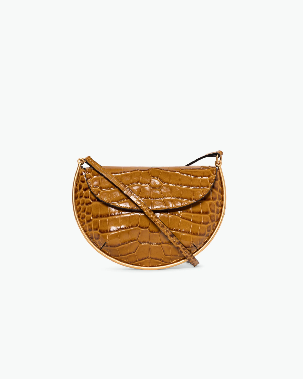 Wandler Kate Mini Bag Crossbody Saddle Croco