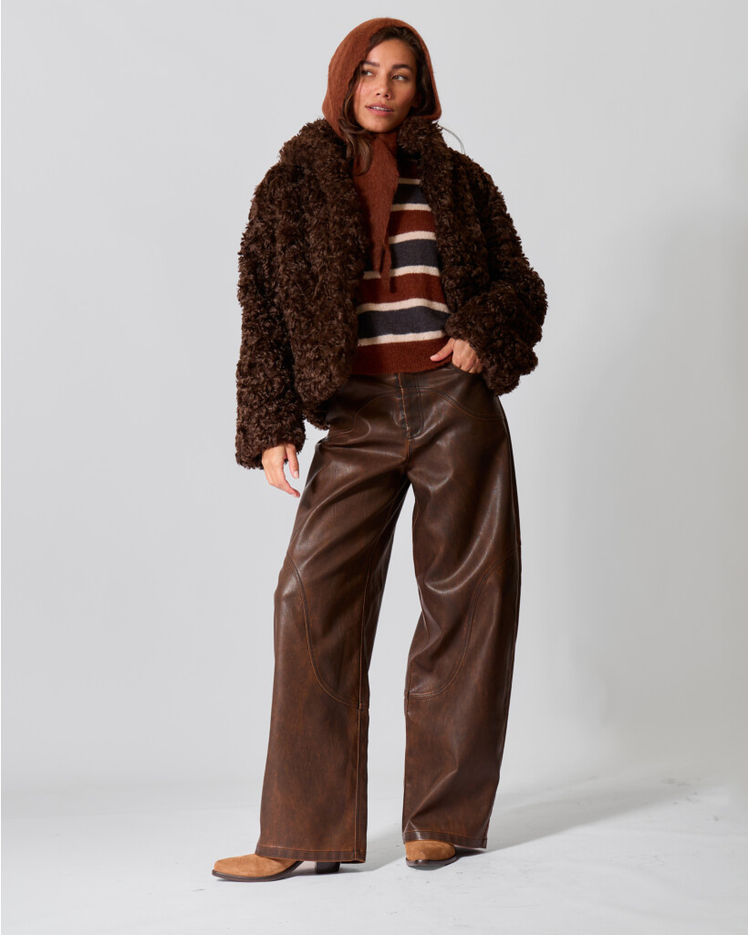 Pelagonie Hooded Scarf Brick