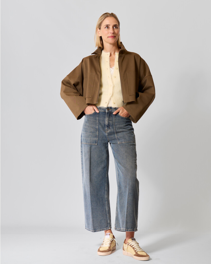 Glenna Wool Blend Cardigan Light Yellow