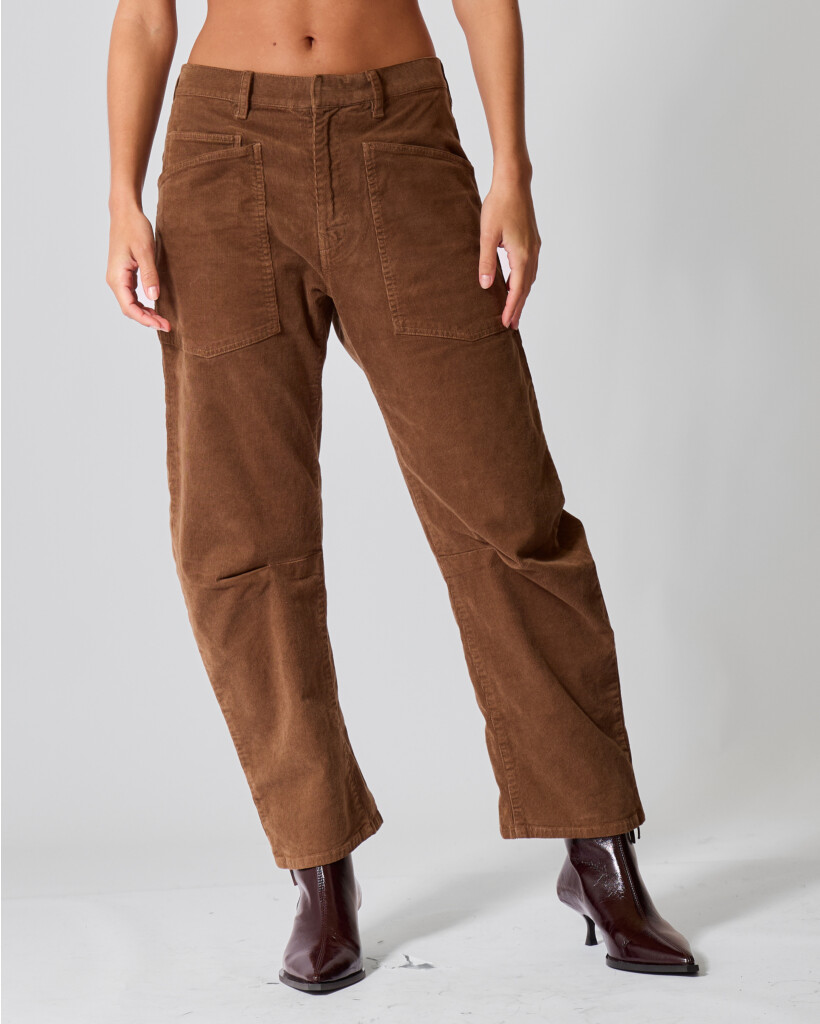 Shon Rib Barrel Pant Hazelnut