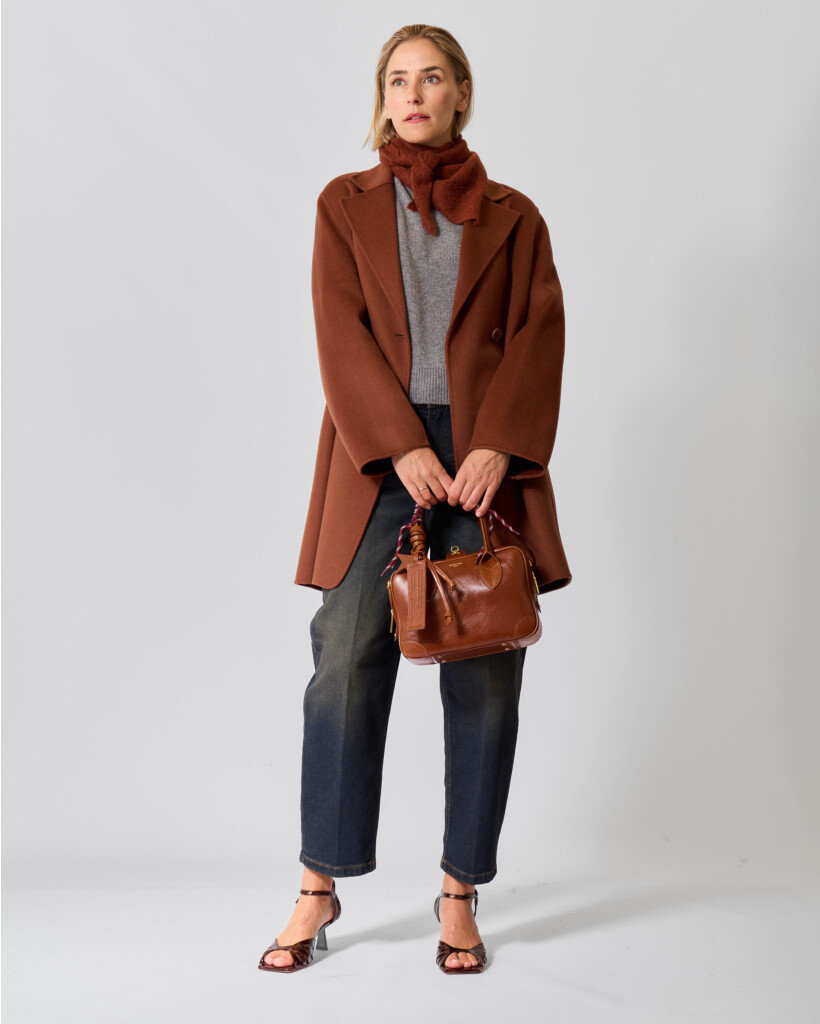 Ryton Wool Blend Coat Brown