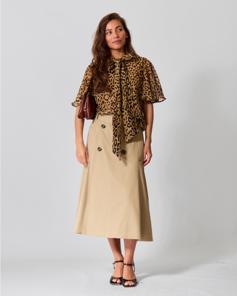 Alessa Silk Leopard Blouse