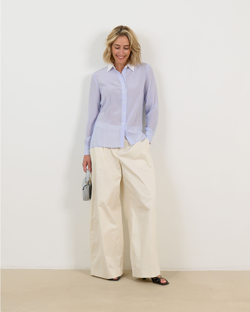 Constance Blouse Striped Blue