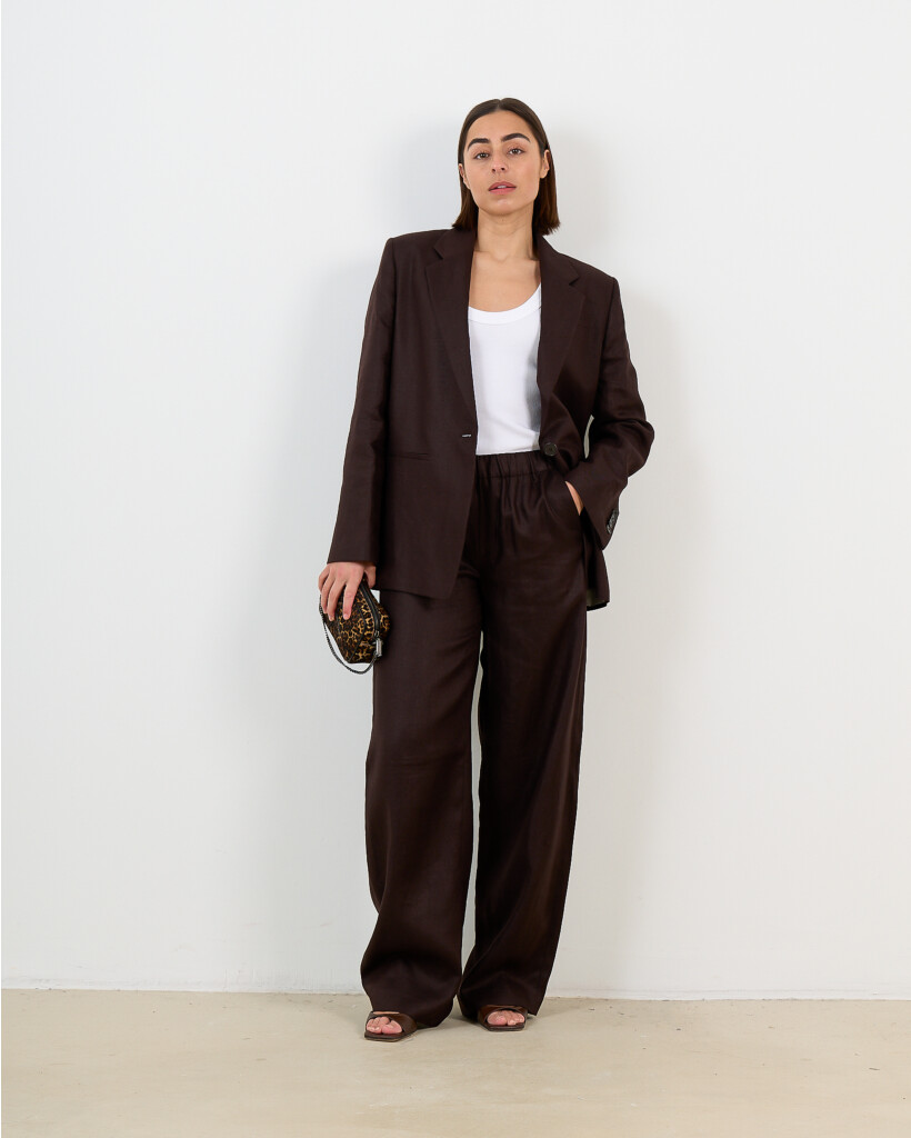 Consider Regular Fit Dark Brown Trousers