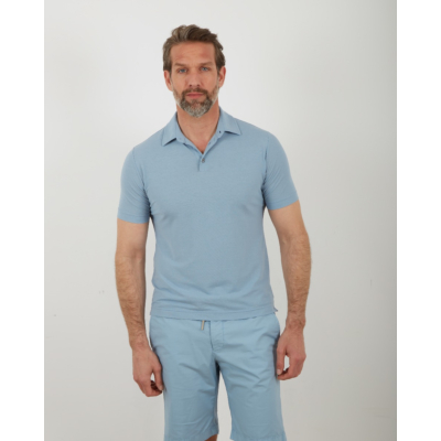 Zanone  Ice Cotton Polo Light Blue
