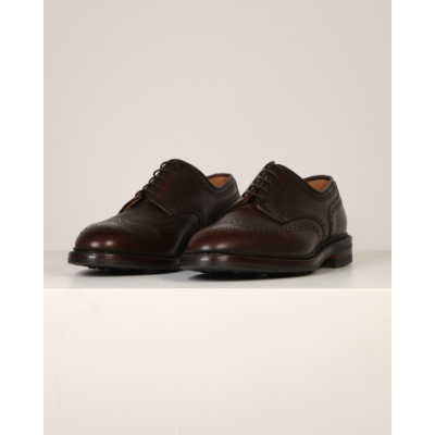 Crockett & Jones Shoes Pembroke Dark Brown Wax Calf