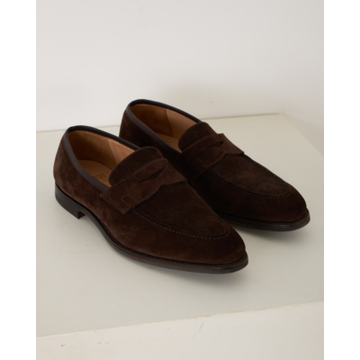 Crockett & Jones slip-on shoe low dark brown
