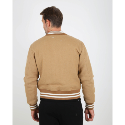 Filling Pieces  Varsity Jacket Camel