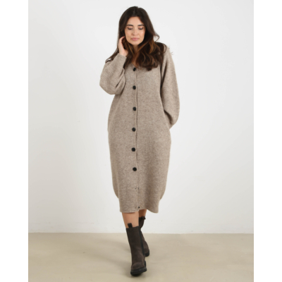Malene Birger Knit Cardigan Cyrus Taupe