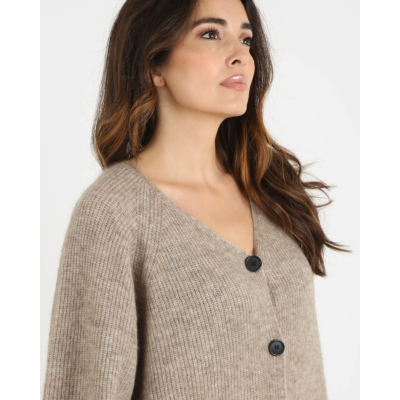Malene Birger Knit Cardigan Cyrus Taupe