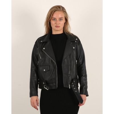 Alter Ego Elle Leather Jacket Black