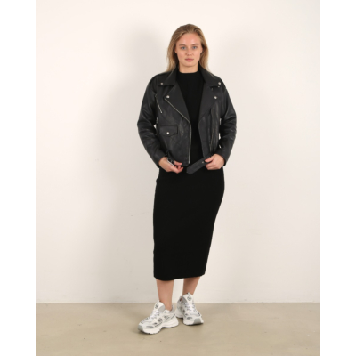 Alter Ego Elle Leather Jacket Black