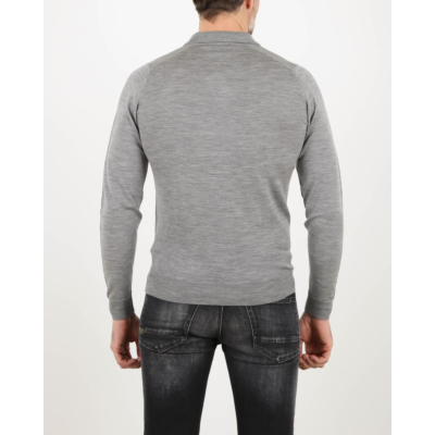John Smedley Polo shirt Belper Merino Grey