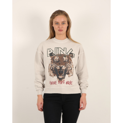 Anine Bing Tiger Sweatshirt Stone