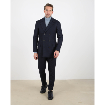 Orazio Luciano jacket double breasted blue check