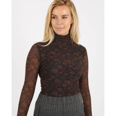 Ganni Turtle Neck Brown