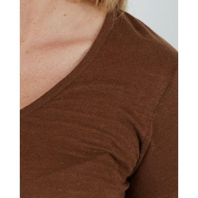 Closed Linen T-shirt Brazil Nut