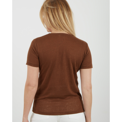 Closed Linen T-shirt Brazil Nut