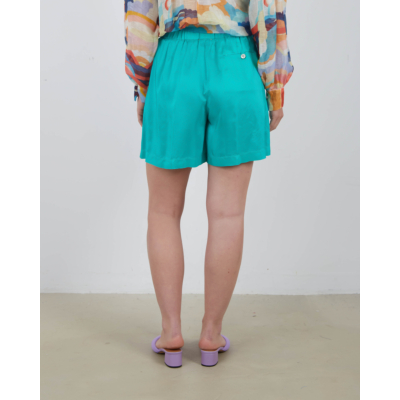 Forte Forte Silk Habotay Shorts Seafoam