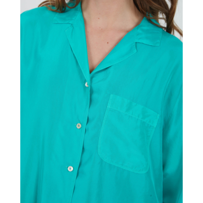 Forte Forte Shirt Silk Habotay Seafoam Green