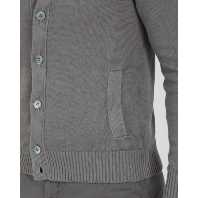 Zanone  Cardigan Linen Cotton mix Grey