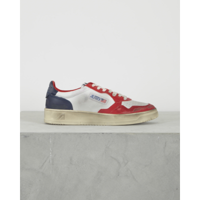 Autry Super Vintage Low Sneakers Red Blue