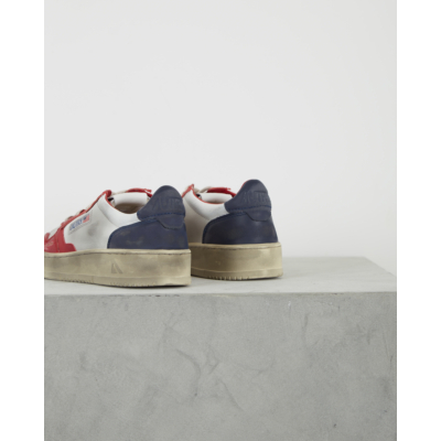 Autry Super Vintage Low Sneakers Red Blue