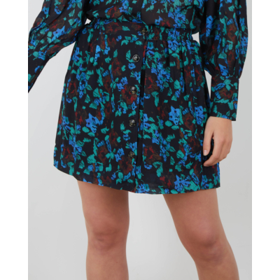 Ganni Skirt Meadow Azure Blue